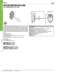 Thumbnail of document Brochure - DAFA Air Flow Indicator and Alarm